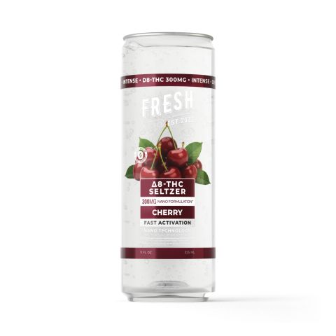 D8 Nano Cherry THC Seltzer - 300mg - Fresh - Thumbnail 1
