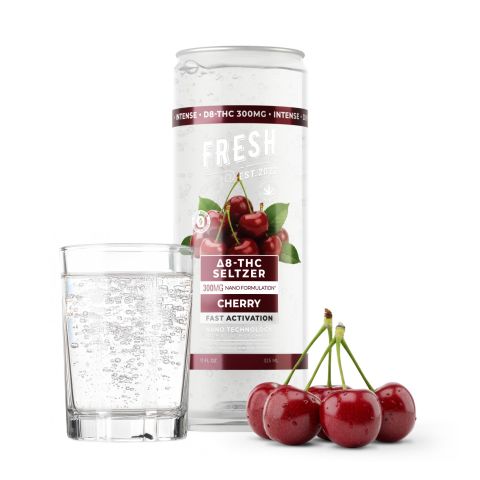 D8 Nano Cherry THC Seltzer - 300mg - Fresh - Thumbnail 2