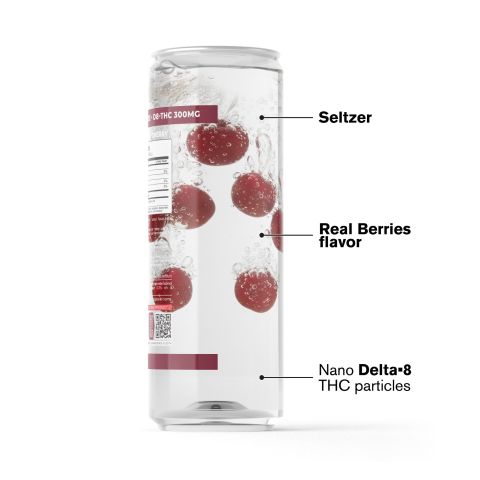D8 Nano Cherry THC Seltzer - 300mg - Fresh - Thumbnail 3