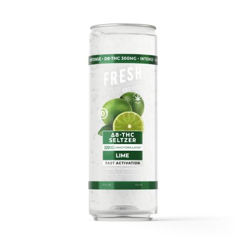 D8 Nano Lime THC Seltzer - 300mg - Fresh - Thumbnail 1