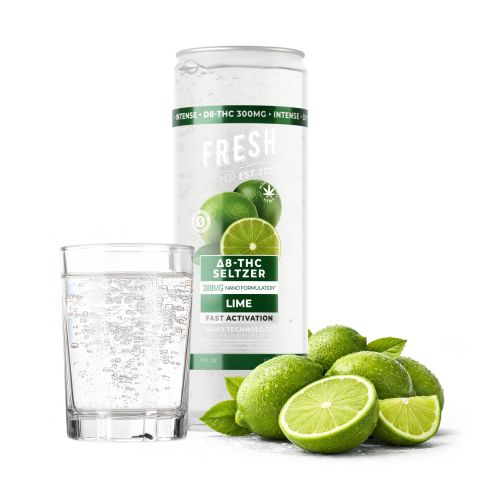 D8 Nano Lime THC Seltzer - 300mg - Fresh - Thumbnail 2