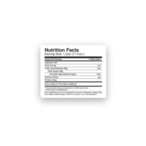 D8 Nano Lime THC Seltzer - 300mg - Fresh - Thumbnail 8