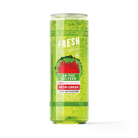 D8 Nano Neon Green THC Seltzer - 300mg - Fresh - Thumbnail 1