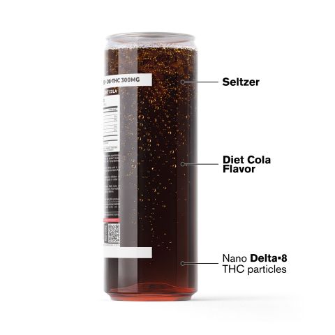 D8 Nano Diet Cola THC Seltzer - 300mg - Fresh - Thumbnail 3