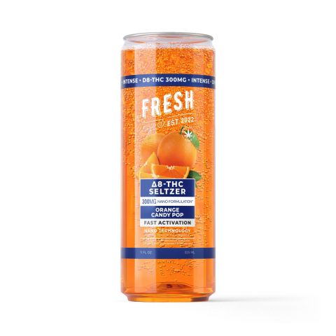 D8 & D9 Nano Orange Candy Pop THC Seltzer - 300mg - Fresh - Thumbnail 1