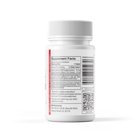 D8 & CBD Isolate Tablets - 20mg - Mixed Berry - Chill Plus - 60ct - Thumbnail 10