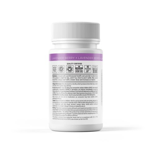 CBD, CBN, Melatonin Tablets - 31mg - Lavender Berry - Diamond CBD - 60ct - Thumbnail 9