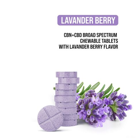 Full Spectrum CBD, CBN, Melatonin Tablets - 31mg - Lavender Berry - Diamond CBD - 60ct - Thumbnail 4