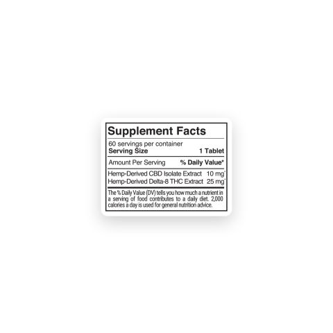 D8 & CBD Isolate Tablets - 35mg - Mixed Berry - Chill Extreme - 60ct - Thumbnail 11