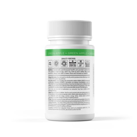 CBD Isolate Tablets - 1,500mg - Green Apple - Diamond CBD - 60ct - Thumbnail 9