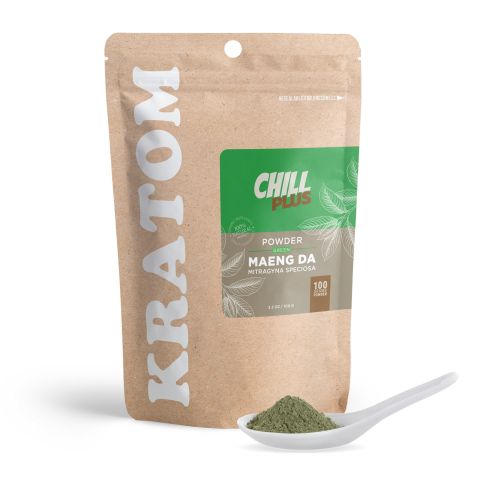 Kratom Powder - 100g - Green Maeng Da - Chill Plus - Thumbnail 1