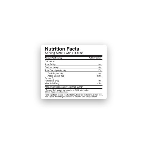 Fresh Fruit Punch Kratom Drink - Mitragynine & Kratom Nano - 50g - 1ct - Thumbnail 8