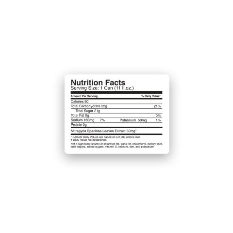 50g Mitragynine, Nano, Kratom Electrolyte Drink - Blue Raspberry - Fresh - Thumbnail 8