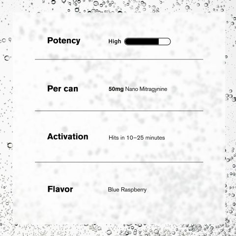Fresh - Blue Raspberry Kratom Drink - Mitragynine & Kratom Nano - 50g - 1ct - Thumbnail 5