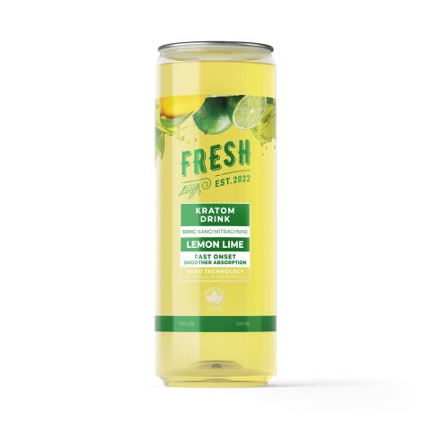 50mg Kratom Nano Electrolyte Drink - Lemon Lime - Fresh - Thumbnail 1