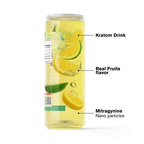 50mg Mitragynine & Kratom Nano Electrolyte Drink - Lemon Lime - Fresh - Thumbnail 3