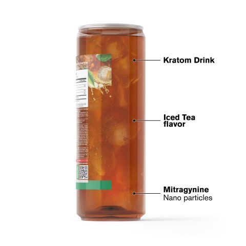 50mg Mitragynine, Nano, Kratom Iced Tea - Unsweetened - Thumbnail 3