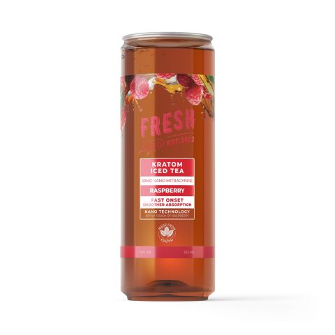 50g Mitragynine, Nano, Kratom Iced Tea - Raspberry - Fresh - Thumbnail 1
