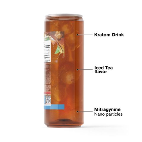 50mg Mitragynine, Kratom Nano Iced Tea - Sweet - Fresh - Thumbnail 3