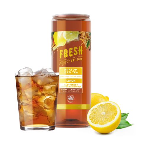 50mg Mitragynine, Nano, Kratom Iced Tea - Lemon - Fresh - Thumbnail 2