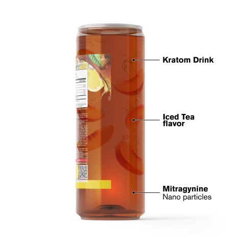 50g Mitragynine & Kratom Nano Iced Tea - Lemon - Fresh - Thumbnail 3