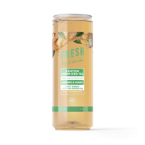 50g Mitragynine & Kratom Nano Iced Tea - Ginseng & Honey - Fresh - Thumbnail 1
