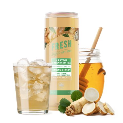 50g Mitragynine & Kratom Nano Iced Tea - Ginseng & Honey - Fresh - Thumbnail 2