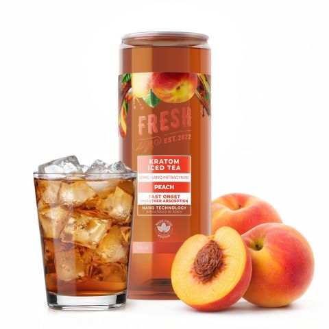 Fresh Peach Kratom Drink - Mitragynine Nano - 50g - Thumbnail 2