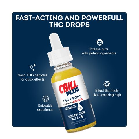 D9 Nano Unflavored Oil Drops - 1,200mg - Chill Plus - Thumbnail 3