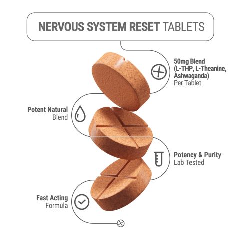 L-Theanine, L-THP, Ashwagandha Tablets - 50mg - Peach Citrus - Chill Extreme - Thumbnail 4