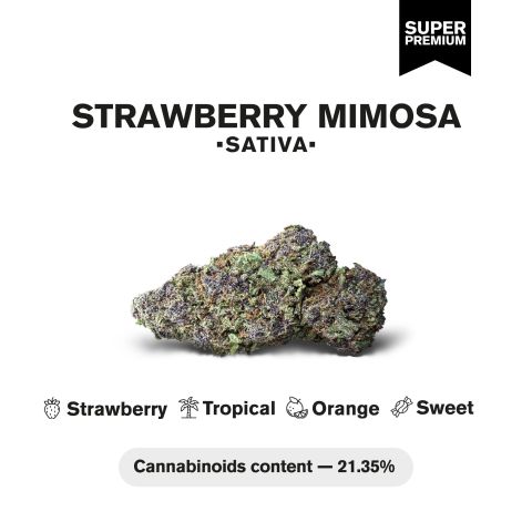 Strawberry Mimosa Flower - Sativa - THCA - Thumbnail 3