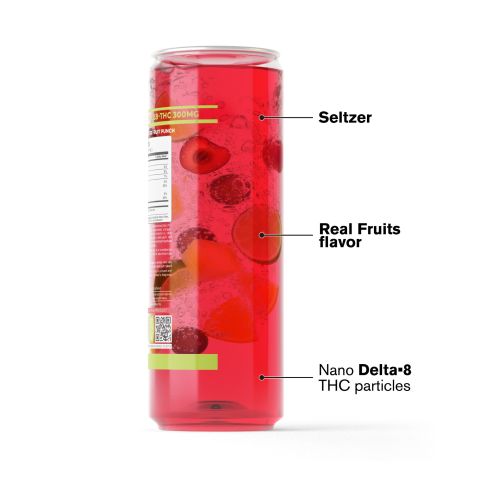 D8 Nano Fruit Punch THC Water - 300mg - Fresh - Thumbnail 3