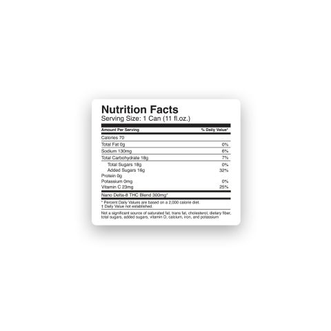 D8 Nano Fruit Punch THC Water - 300mg - Fresh - Thumbnail 8