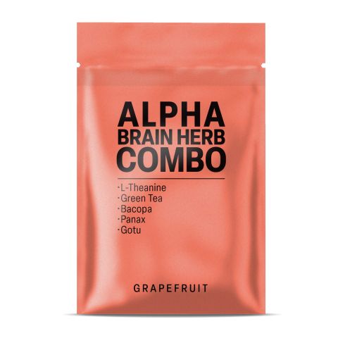500mg Alpha Brain Herb Combo Tablets - Grapefruit - Mood Tablets - Thumbnail 3