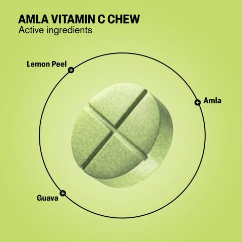 500mg Amla Vitamin C Tablets - Lemon-Guava - Mood Tablets - Thumbnail 5
