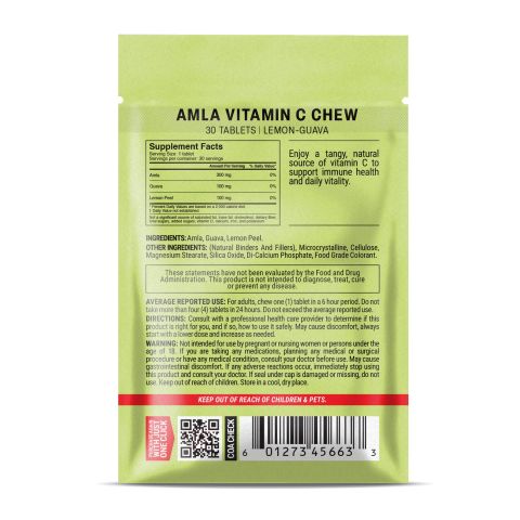 500mg Amla Vitamin C Tablets - Lemon-Guava - Mood Tablets - Thumbnail 8