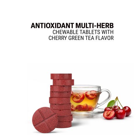 500mg Antioxidant Multi-Herb Tablets - Cherry Green Tea - Mood Tablets - Thumbnail 4