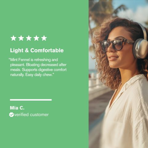 500mg Bloat Relief Tablets - Mint Fennel - Mood Tablets - Thumbnail 7