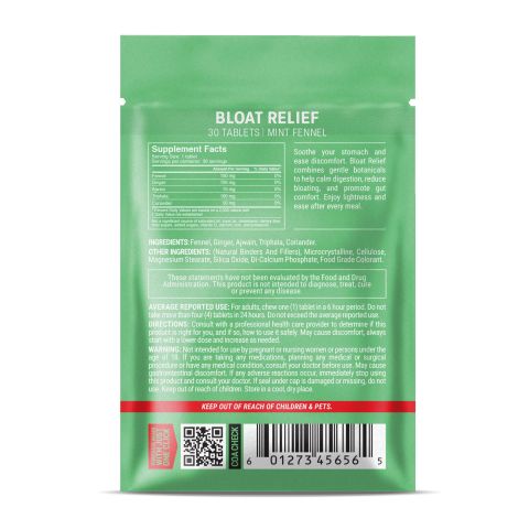500mg Bloat Relief Tablets - Mint Fennel - Mood Tablets - Thumbnail 8
