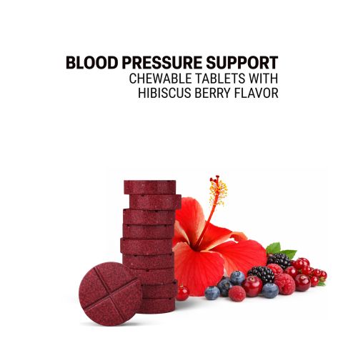 500mg Blood Pressure Support Tablets - Hibiscus Berry - Mood Tablets - Thumbnail 4