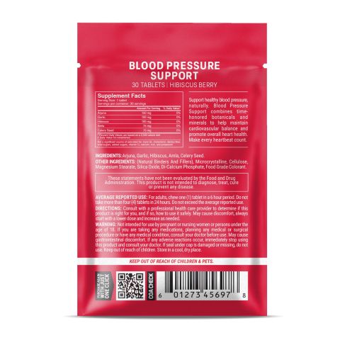 500mg Blood Pressure Support Tablets - Hibiscus Berry - Mood Tablets - Thumbnail 8