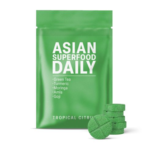 500mg Asian Superfood Daily Tablets - Tropical Citrus - Mood Tablets - Thumbnail 2