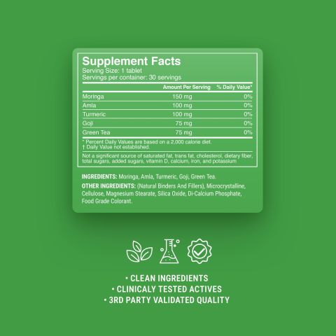 500mg Asian Superfood Daily Tablets - Tropical Citrus - Mood Tablets - Thumbnail 9