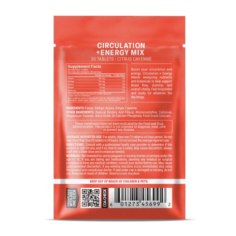 500mg Circulation + Energy Tablets - Citrus Cayenne - Mood Tablets - Thumbnail 8