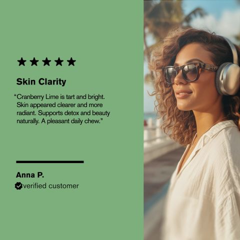 500mg Clear Skin Detox Tablets - Cranberry Lime - Mood Tablets - Thumbnail 7