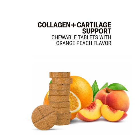 500mg Collagen + Cartilage Support Tablets - Orange Peach - Mood Tablets - Thumbnail 4