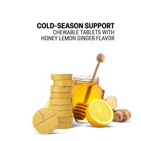 500mg Cold Season Support Tablets - Honey Ginger Lemon - Mood Tablets - Thumbnail 4