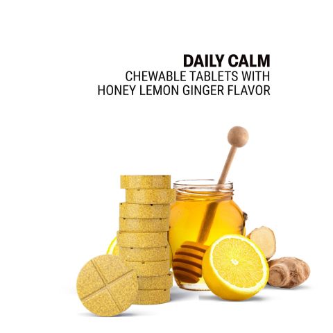 500mg Daily Calm Tablets - Honey Lemon Ginger - Mood Tablets - Thumbnail 4