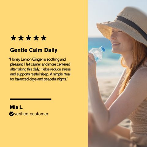 500mg Daily Calm Tablets - Honey Lemon Ginger - Mood Tablets - Thumbnail 7