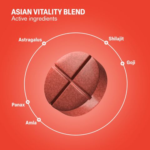 500mg Asian Vitality Blend Tablets - Goji Lemonade - Mood Tablets - Thumbnail 5